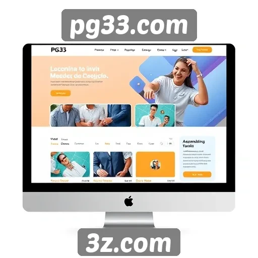 Interface do usuário do site pg33.com é intuitiva e acessível